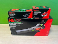 Henx - hand bladblazer met 7,5ah accu en lader - afbeelding 4 van  6