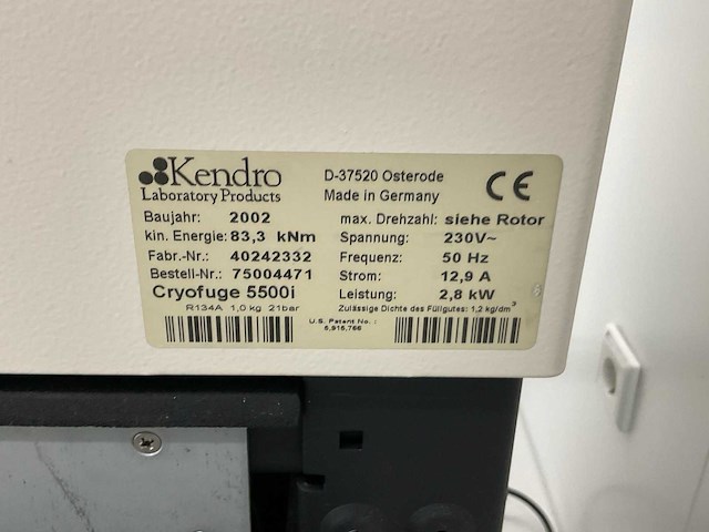 Heraeus cryofuge 5500i centrifuge - afbeelding 8 van  8
