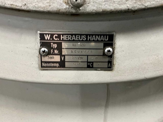 Heraeus rl 320 kameroven - afbeelding 1 van  1