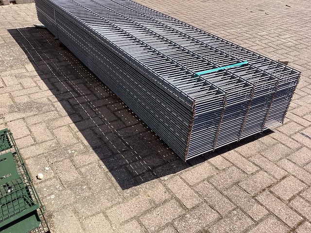 Heras - 6/5/6 - dubbelstaafs hekwerk 3.0 meter lengte 83cm hoog (29x) - afbeelding 6 van  8
