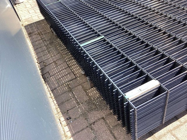 Heras - 6/5/6 - dubbelstaafs hekwerk antraciet 143cm hoog (30x) - afbeelding 6 van  9