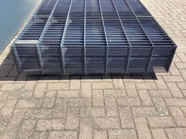 Heras - 6/5/6 - dubbelstaafs hekwerk antraciet 143cm hoog (30x) - afbeelding 7 van  9
