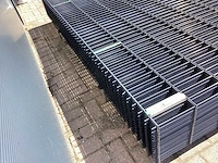 Heras - 6/5/6 - dubbelstaafs hekwerk antraciet 143cm hoog (30x) - afbeelding 6 van  9