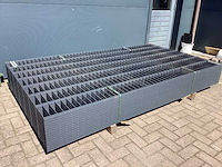 Heras - 6/5/6 - dubbelstaafs hekwerk antraciet 143cm hoog (30x)