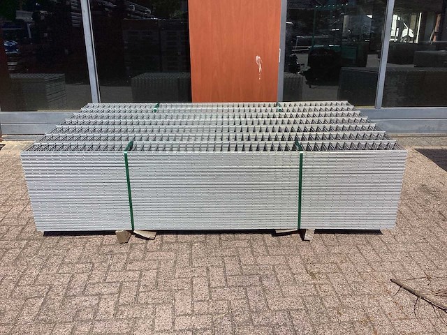 Heras - 6/5/6 - dubbelstaafs hekwerk gegalvaniseerd 143cm hoog (60x) - afbeelding 2 van  9