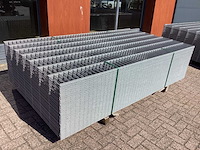 Heras - 6/5/6 - dubbelstaafs hekwerk gegalvaniseerd 143cm hoog (60x) - afbeelding 1 van  9