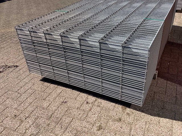 Heras - 6/5/6 - dubbelstaafs hekwerk gegalvaniseerd 143cm hoog (60x) - afbeelding 4 van  9