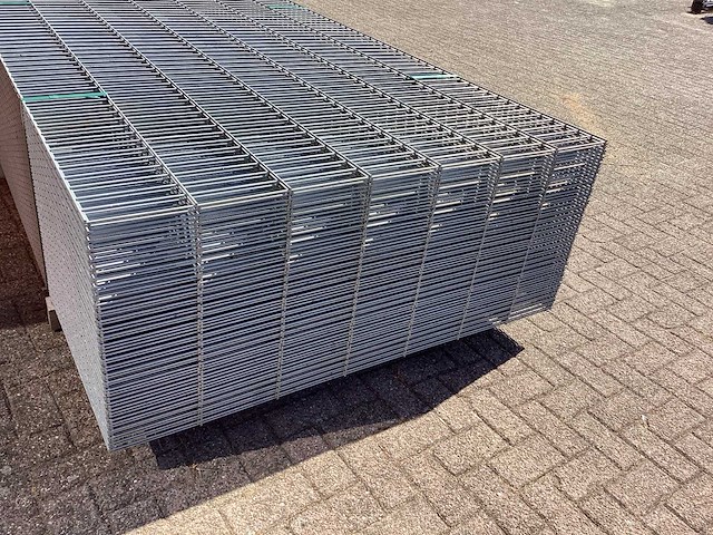 Heras - 6/5/6 - dubbelstaafs hekwerk gegalvaniseerd 143cm hoog (60x) - afbeelding 7 van  9