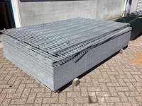 Heras - 6/5/6 - dubbelstaafs hekwerk gegalvaniseerd 163cm hoog (54x) - afbeelding 1 van  9