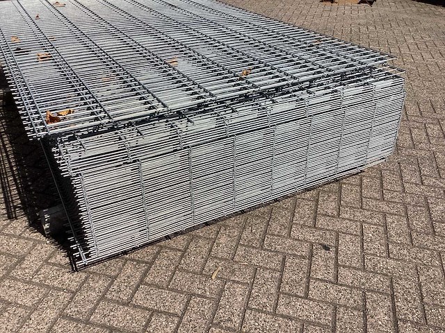 Heras - 6/5/6 - dubbelstaafs hekwerk gegalvaniseerd 163cm hoog (54x) - afbeelding 7 van  9