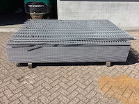 Heras - 6/5/6 - dubbelstaafs hekwerk gegalvaniseerd 163cm hoog (54x) - afbeelding 1 van  8