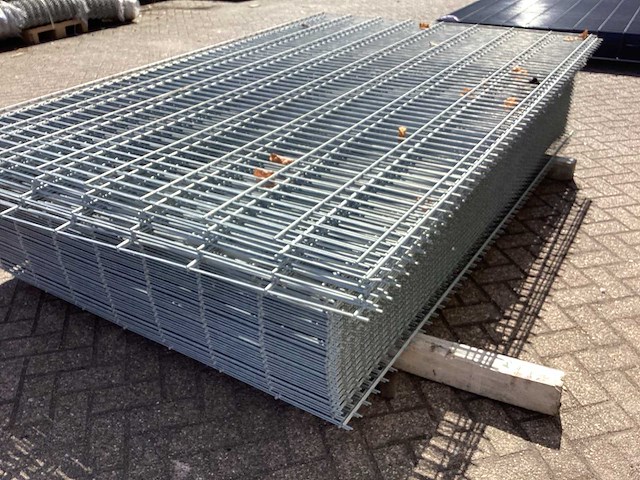 Heras - 6/5/6 - dubbelstaafs hekwerk gegalvaniseerd 163cm hoog (54x) - afbeelding 4 van  8