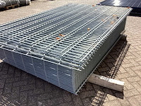 Heras - 6/5/6 - dubbelstaafs hekwerk gegalvaniseerd 163cm hoog (54x) - afbeelding 4 van  8