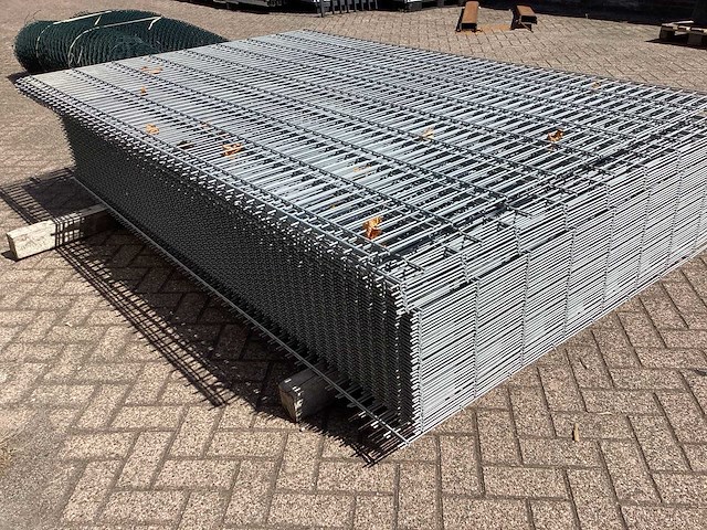 Heras - 6/5/6 - dubbelstaafs hekwerk gegalvaniseerd 163cm hoog (54x) - afbeelding 5 van  8
