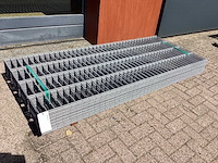 Heras - 6/5/6 - dubbelstaafs hekwerk gegalvaniseerd 83cm hoog (15x) - afbeelding 1 van  8