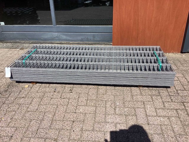 Heras - 6/5/6 - dubbelstaafs hekwerk gegalvaniseerd 83cm hoog (15x) - afbeelding 2 van  8