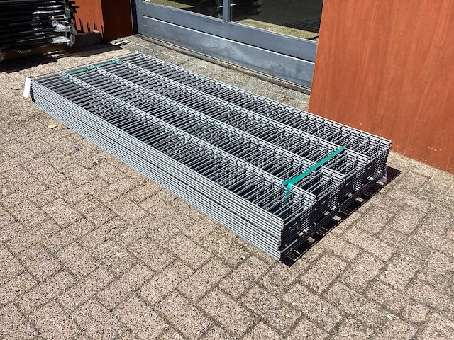 Heras - 6/5/6 - dubbelstaafs hekwerk gegalvaniseerd 83cm hoog (15x) - afbeelding 3 van  8
