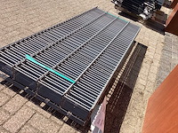 Heras - 6/5/6 - dubbelstaafs hekwerk gegalvaniseerd 83cm hoog (15x) - afbeelding 5 van  8