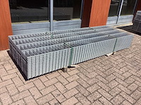 Heras - 6/5/6 - dubbelstaafs hekwerk gegalvaniseerd 83cm hoog (25x) - afbeelding 1 van  9