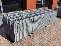 Heras - 6/5/6 - dubbelstaafs hekwerk gegalvaniseerd 83cm hoog, (50x) - afbeelding 1 van  9
