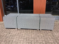 Heras - 6/5/6 - dubbelstaafs hekwerk gegalvaniseerd 83cm hoog, (50x) - afbeelding 2 van  9