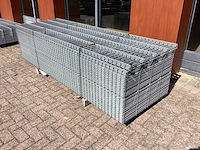 Heras - 6/5/6 - dubbelstaafs hekwerk gegalvaniseerd 83cm hoog, (50x) - afbeelding 3 van  9