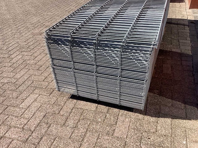 Heras - 6/5/6 - dubbelstaafs hekwerk gegalvaniseerd 83cm hoog, (50x) - afbeelding 4 van  9