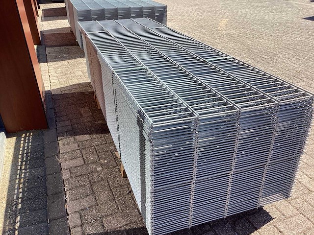 Heras - 6/5/6 - dubbelstaafs hekwerk gegalvaniseerd 83cm hoog, (50x) - afbeelding 6 van  9