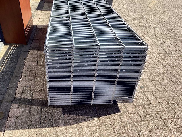 Heras - 6/5/6 - dubbelstaafs hekwerk gegalvaniseerd 83cm hoog, (50x) - afbeelding 7 van  9