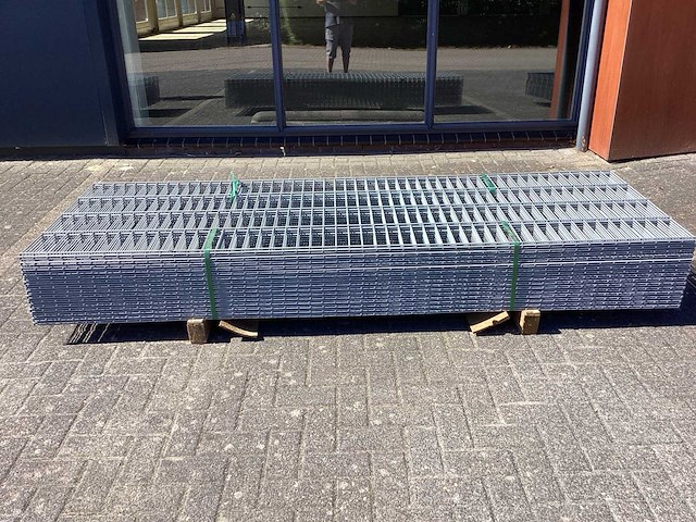 Heras - 6/5/6- dubbelstaafs hekwerk gegalvaniseerd 103cm (15) - afbeelding 2 van  16