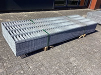 Heras - 6/5/6- dubbelstaafs hekwerk gegalvaniseerd 83cm hoog (30) - afbeelding 1 van  8