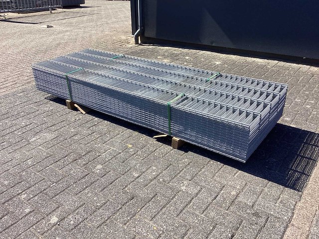 Heras - 6/5/6- dubbelstaafs hekwerk gegalvaniseerd 83cm hoog (30) - afbeelding 3 van  8