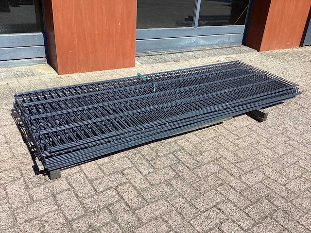 Heras - 8/6/8 - dubbelstaafs hekwerk antraciet 1030 hoog (13x) - afbeelding 1 van  8