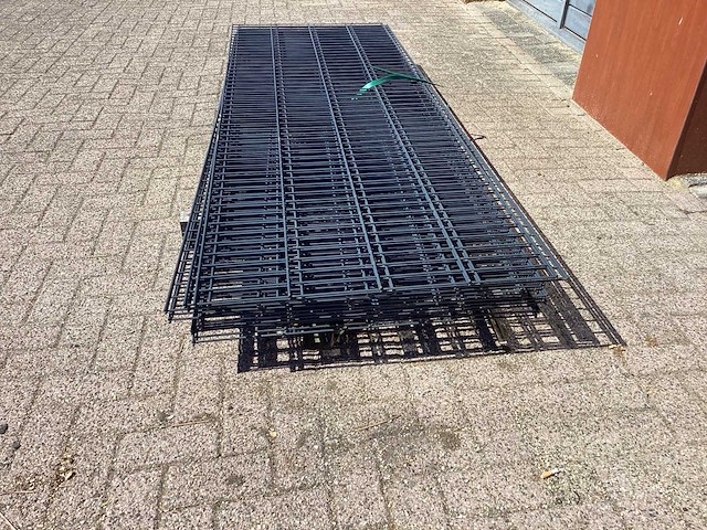 Heras - 8/6/8 - dubbelstaafs hekwerk antraciet 1030 hoog (13x) - afbeelding 4 van  8