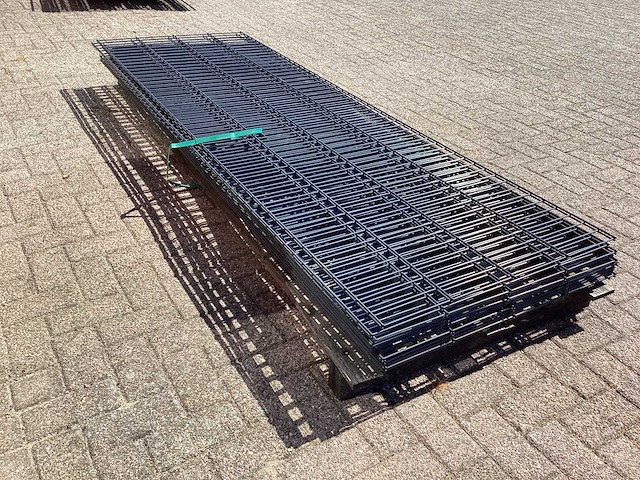 Heras - 8/6/8 - dubbelstaafs hekwerk antraciet 1030 hoog (13x) - afbeelding 6 van  8