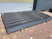 Heras - 8/6/8 - dubbelstaafs hekwerk antraciet 143cm hoog (15x)