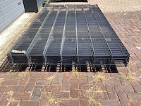 Heras - 8/6/8 - dubbelstaafs hekwerk antraciet 143cm hoog (15x) - afbeelding 7 van  9