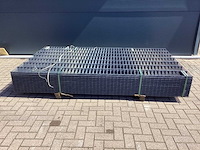 Heras - 8/6/8 - dubbelstaafs hekwerk antraciet 143cm hoog (25x) - afbeelding 3 van  10