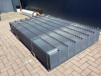 Heras - 8/6/8 - dubbelstaafs hekwerk antraciet 143cm hoog (25x) - afbeelding 4 van  10