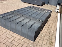 Heras - 8/6/8 - dubbelstaafs hekwerk antraciet 143cm hoog (25x) - afbeelding 6 van  10