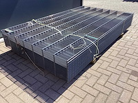 Heras - 8/6/8 - dubbelstaafs hekwerk antraciet 143cm hoog (25x) - afbeelding 9 van  10