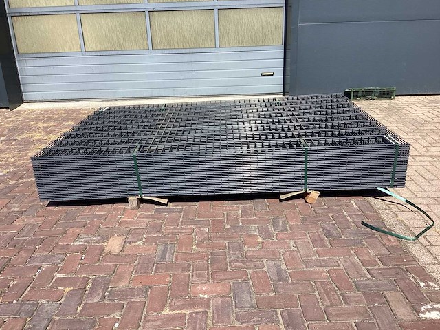 Heras - 8/6/8 - dubbelstaafs hekwerk antraciet 163cm hoog (25x) - afbeelding 4 van  11