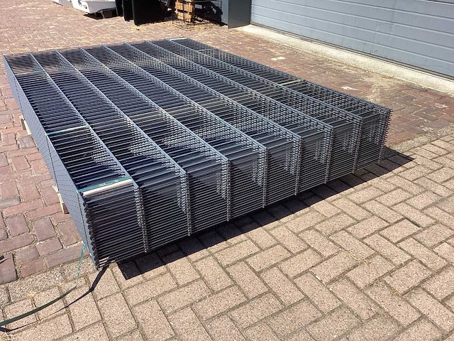 Heras - 8/6/8 - dubbelstaafs hekwerk antraciet 163cm hoog (25x) - afbeelding 6 van  11
