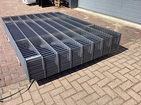 Heras - 8/6/8 - dubbelstaafs hekwerk antraciet 163cm hoog (25x) - afbeelding 6 van  11