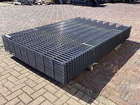 Heras - 8/6/8 - dubbelstaafs hekwerk antraciet 163cm hoog (25x) - afbeelding 7 van  11