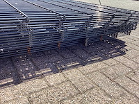 Heras - 8/6/8 - dubbelstaafs hekwerk antraciet 203cm hoog (15x) paar aangezaagt - afbeelding 7 van  8