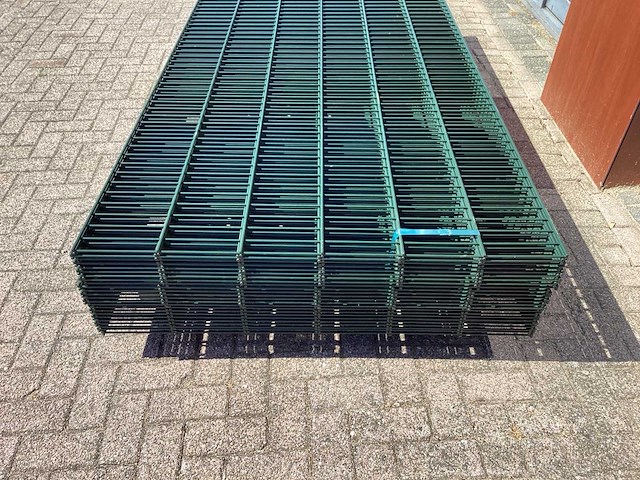 Heras - 8/6/8 - dubbelstaafs hekwerk donkergroen 123cm hoog (25x) - afbeelding 5 van  10