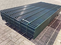 Heras - 8/6/8 - dubbelstaafs hekwerk donkergroen 123cm hoog (25x) - afbeelding 6 van  10