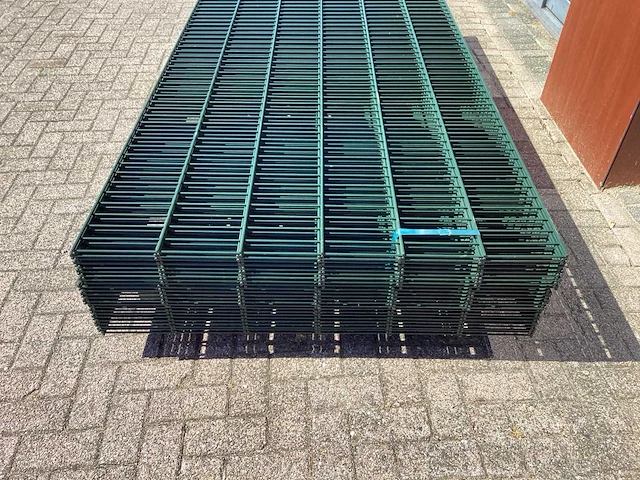 Heras - 8/6/8 - dubbelstaafs hekwerk donkergroen 123cm hoog (25x) - afbeelding 5 van  10