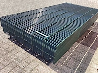 Heras - 8/6/8 - dubbelstaafs hekwerk donkergroen 123cm hoog (25x) - afbeelding 6 van  10